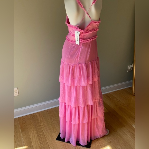 LIKELY Athena Tulle Mesh Maxi Dress. - Picture 4 of 8